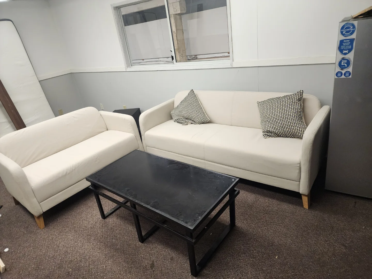 Off-White Sofa Set with Coffee Table image indicator(2)