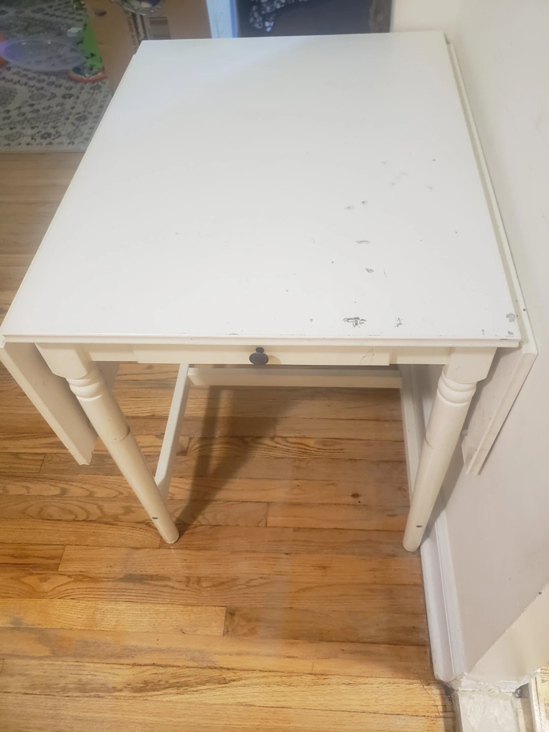 White Drop Leaf Table IKEA