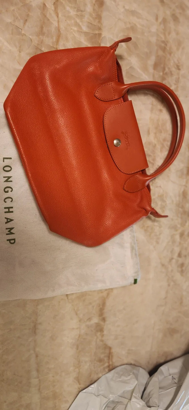 Longchamp Le Pliage Cuir Small Handbag - Burnt Orange image indicator(2)
