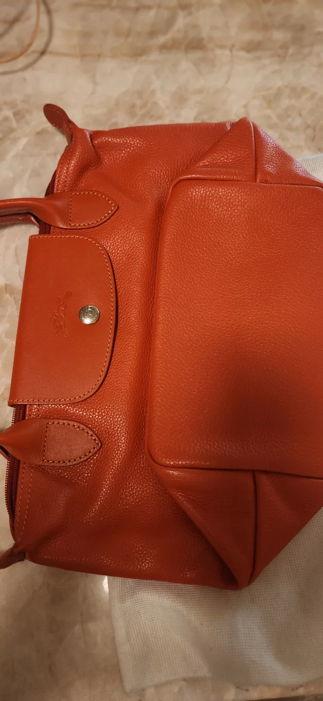 Longchamp Le Pliage Cuir Small Handbag - Burnt Orange image indicator(3)