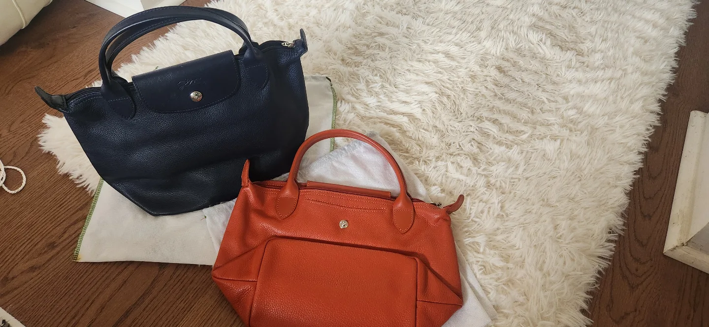 Longchamp Le Pliage Cuir Small Handbag - Burnt Orange image indicator(5)