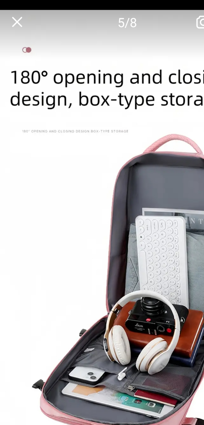 Pink 180° Opening Backpack - photo 4