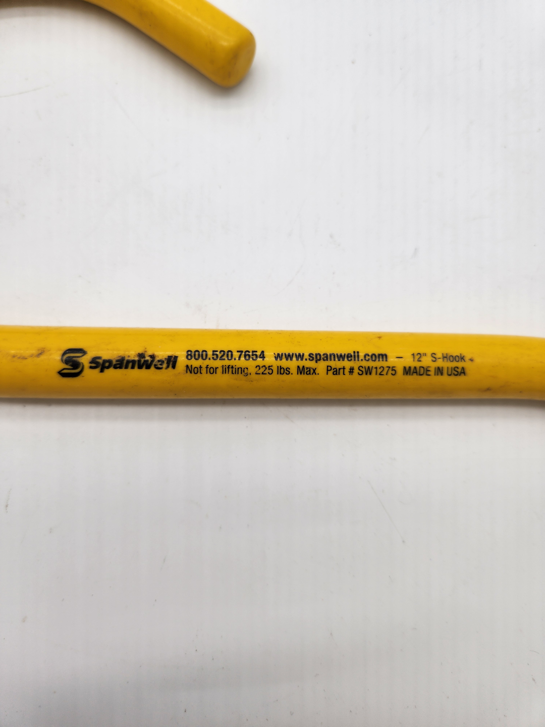 Four Spanwell 12" Yellow S-Hooks - Part # SW1275 - photo 2