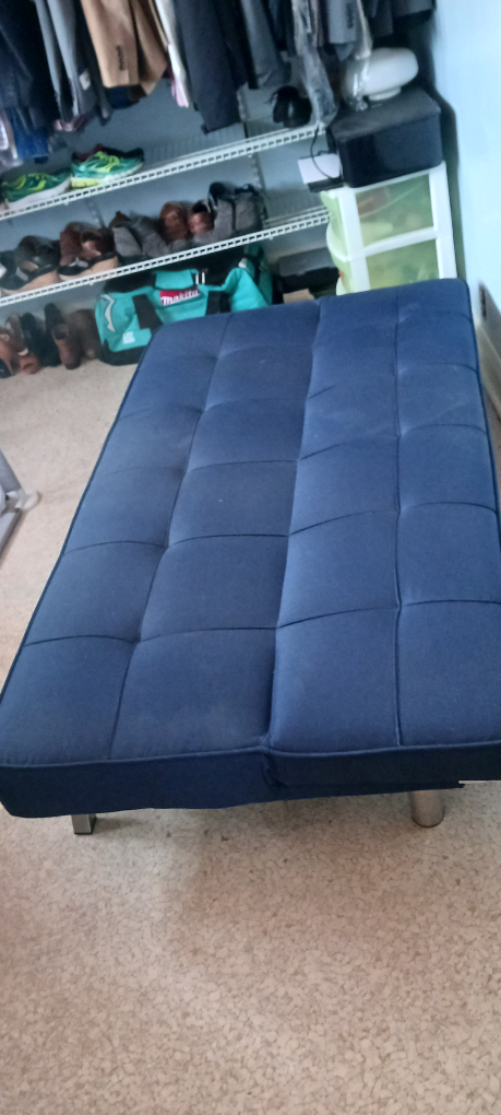 Navy Blue Futon Sofa Bed - photo 2