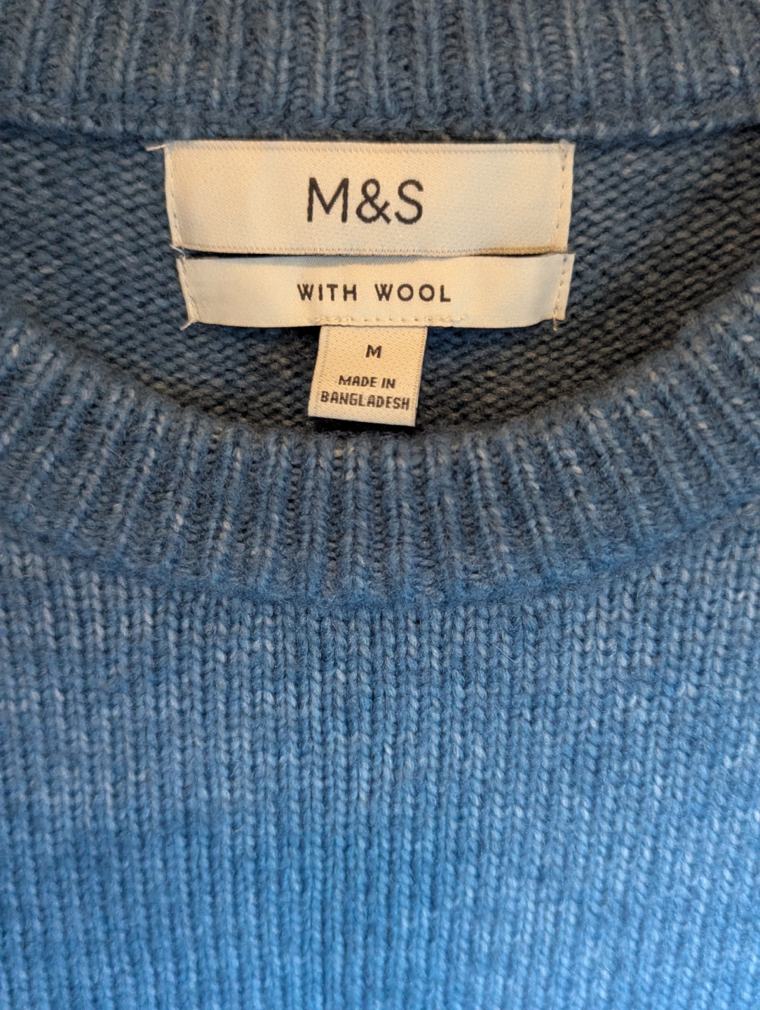 Men's M&S Wool Blend Jumper - Size Medium NEW UNUSED - photo 3