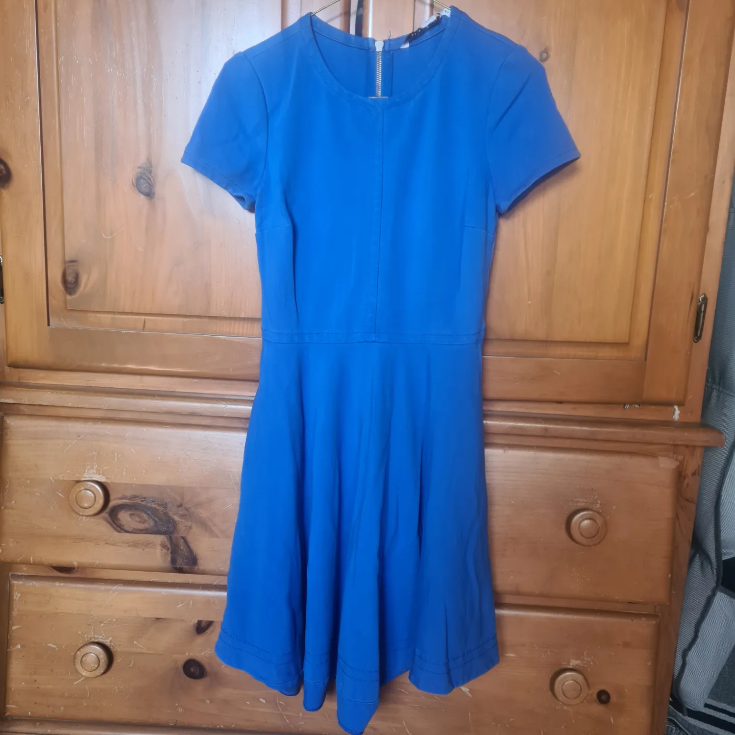 Diane von Furstenberg Blue Fit and Flare Dress 🧡 thumbnail