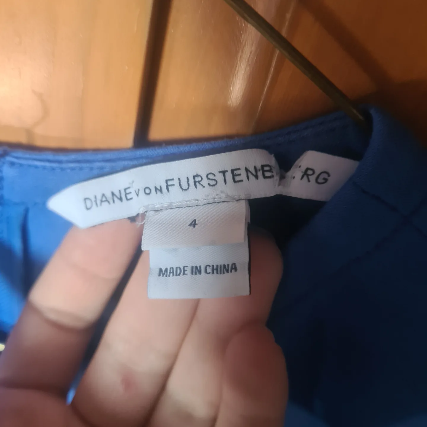 Diane von Furstenberg Blue Fit and Flare Dress 🧡 image indicator(3)