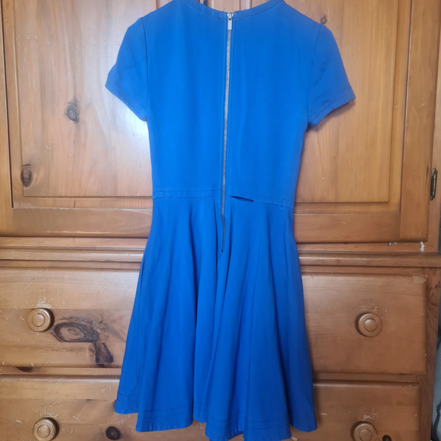 Diane von Furstenberg Blue Fit and Flare Dress 🧡 image indicator(4)