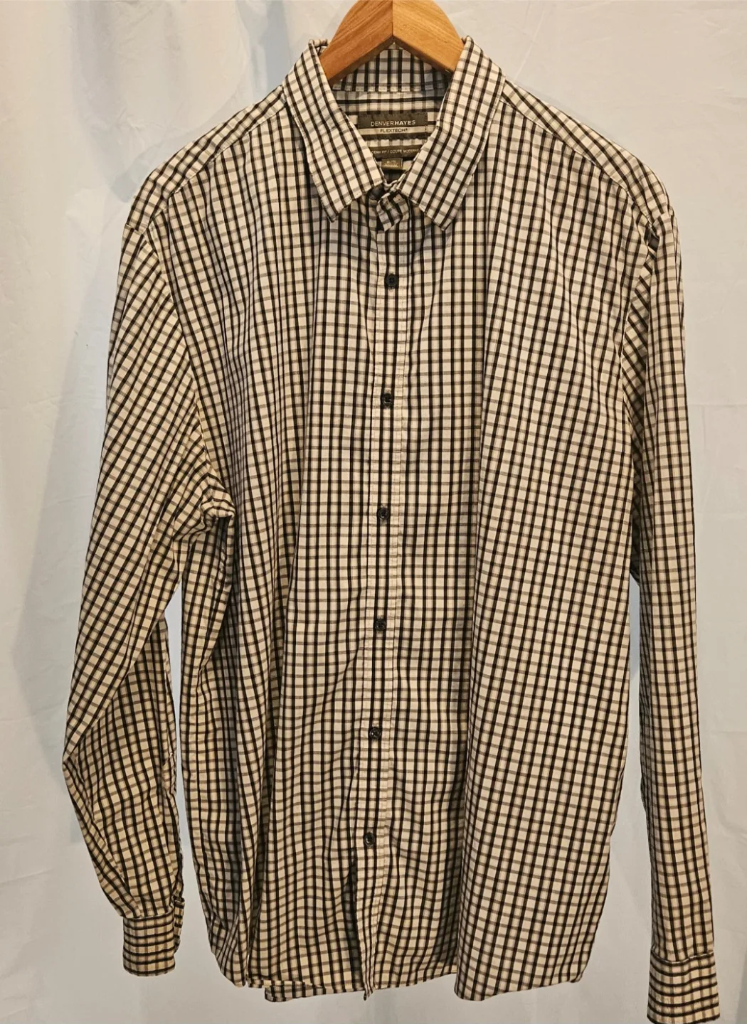 Denver Hayes Flex Tech Long Sleeve Button Shirt Sz XL thumbnail