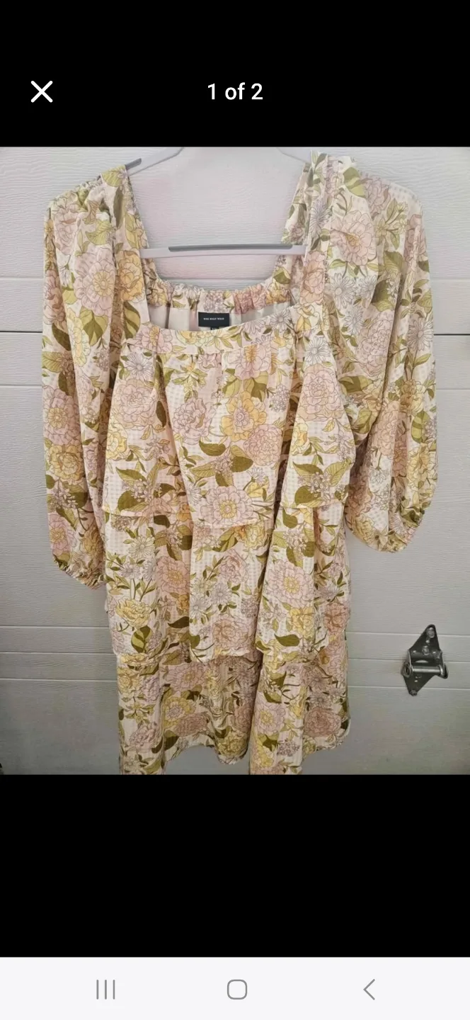 Who What Wear Floral Mini Dress - Size XXL thumbnail