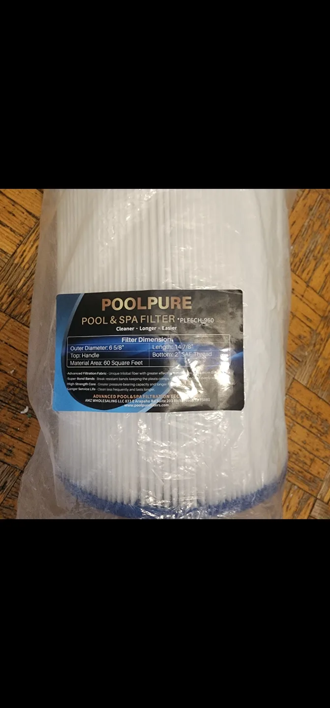 Poolpure Pool & Spa Filter PLF6CH-960 thumbnail