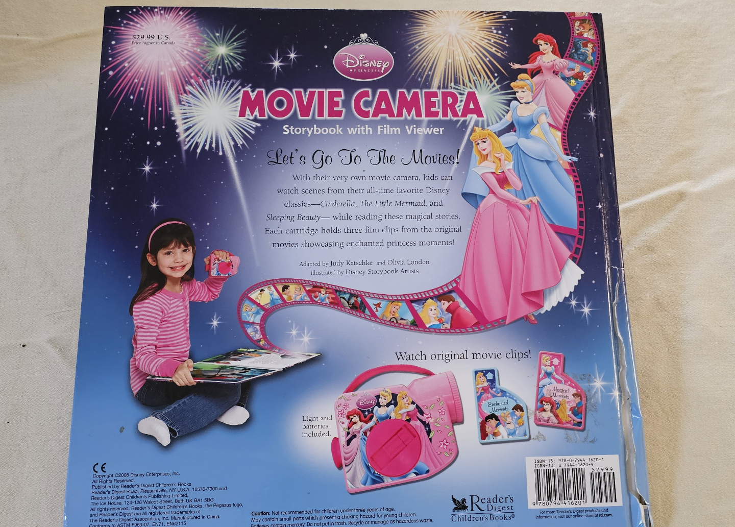🧡Disney Princess Movie Camera Storybook with Film Viewer - photo 2