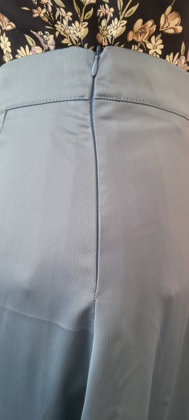 Blue A-Line Midi Skirt - photo 3