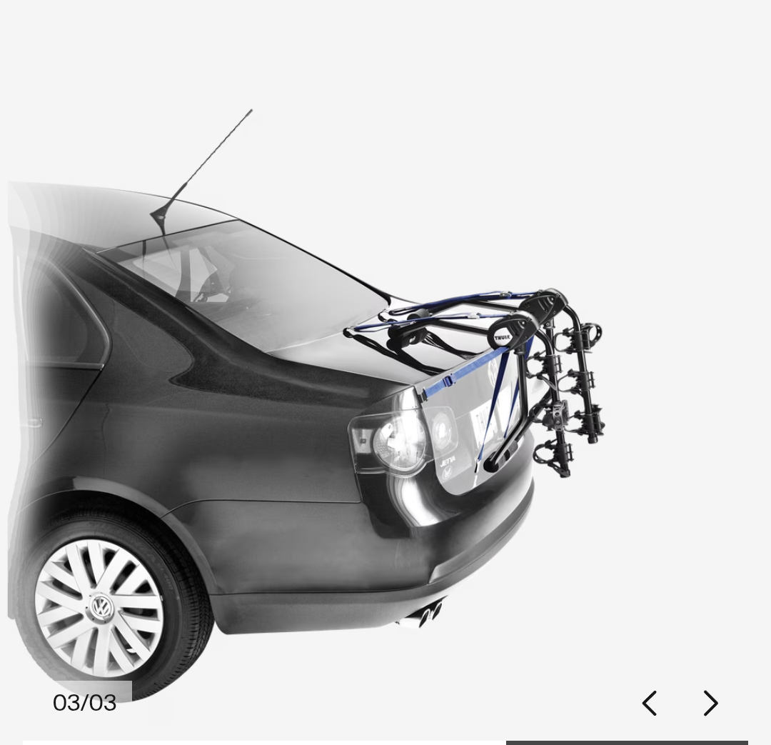 Thule Trunk-Mounted 3-Bike Rack - photo 3