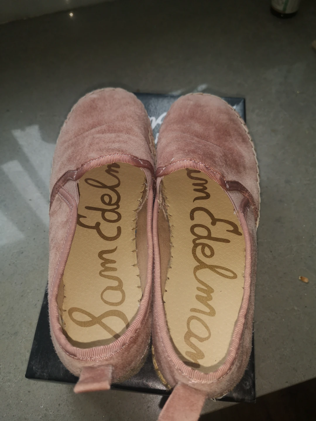 Sam Edelman Pink Suede Platform Espadrilles