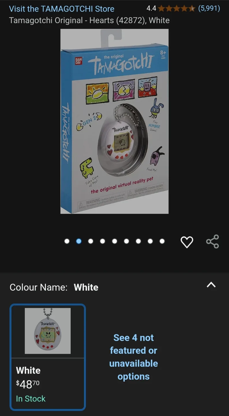 Tamagotchi Original Hearts Edition - White image indicator(4)