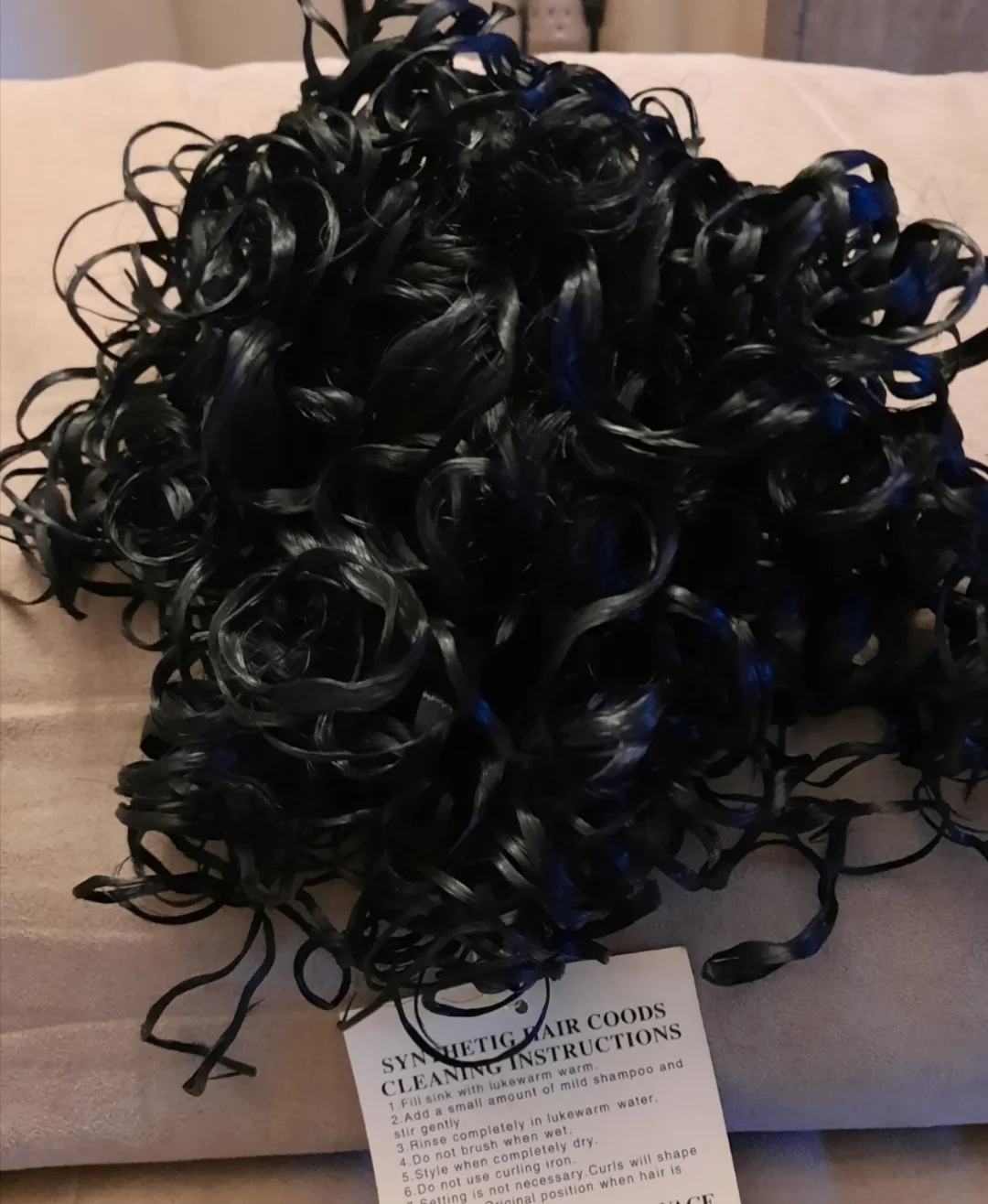 Black Synthetic Hair Peice