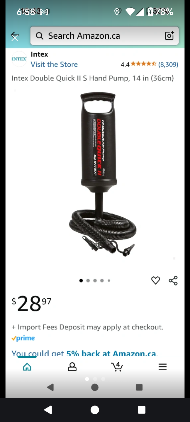Intex Double Quick II Hand Pump