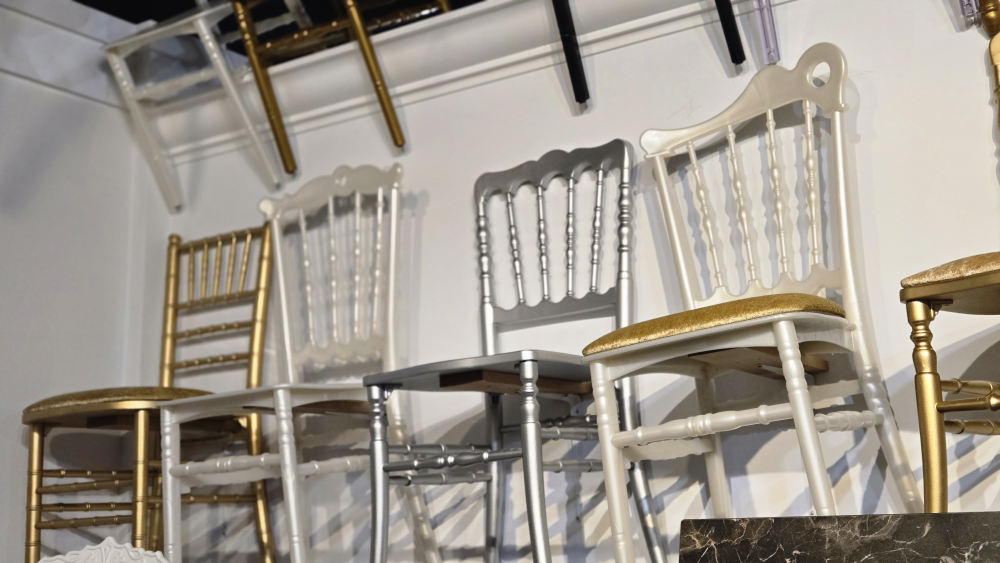 Plastic Chairs - Gold, Silver, White & Clear - photo 3