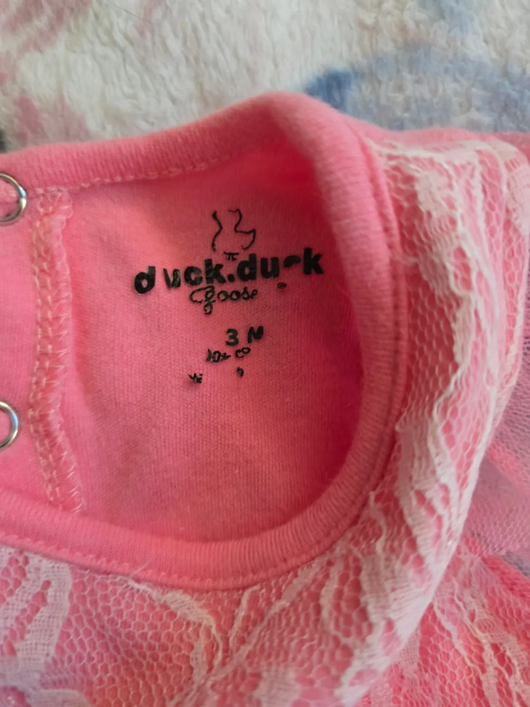 Preloved Baby Girl's Pink Leopard Print Tulle Bodysuit image indicator(2)