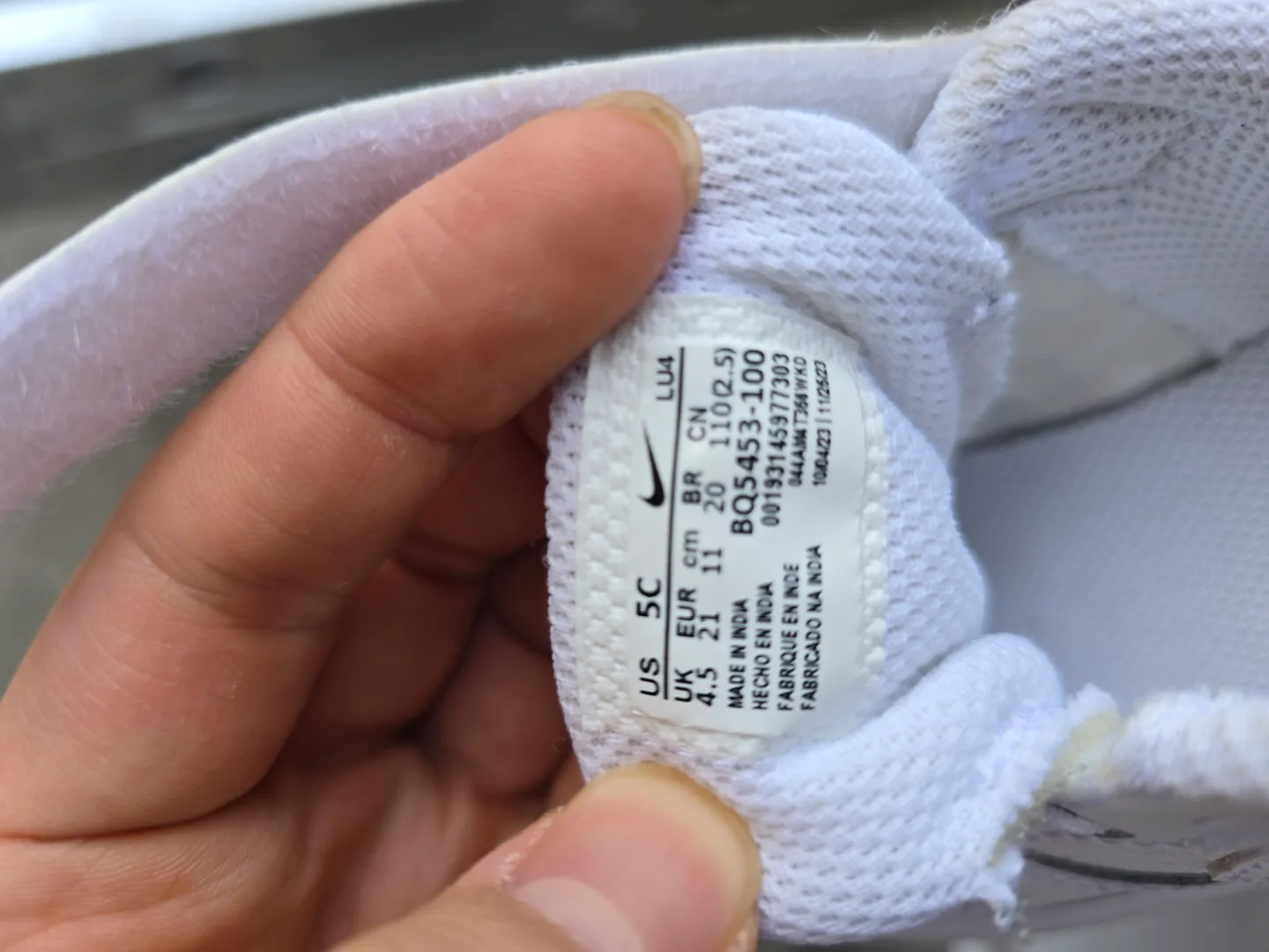 Nike Court Borough Low 2 Toddler Shoes Size 5C image indicator(2)