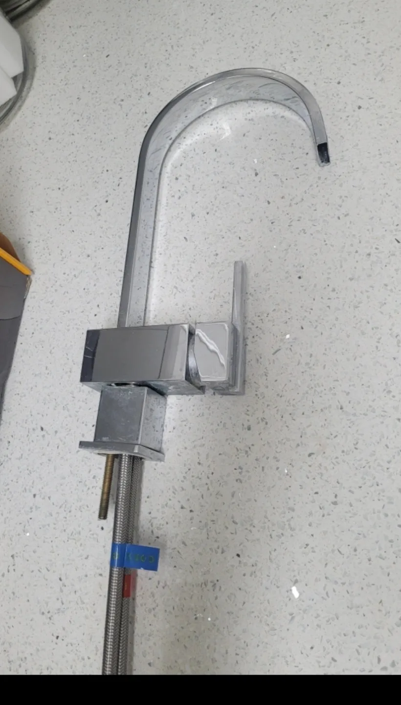 New Chrome Single Handle Kitchen Faucet image indicator(3)