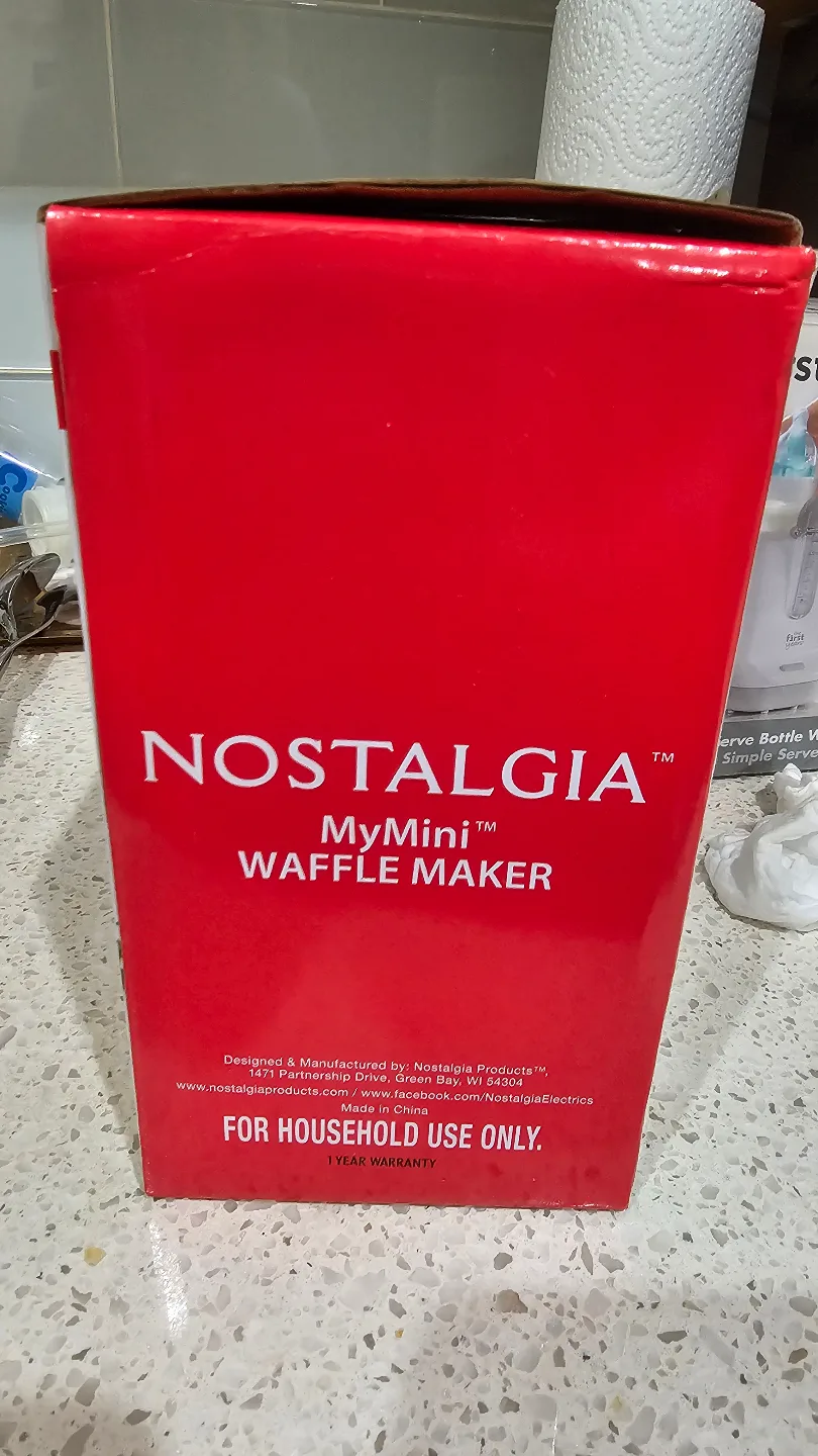 NOSTALGIA MyMini Waffle Maker -🥕 image indicator(3)