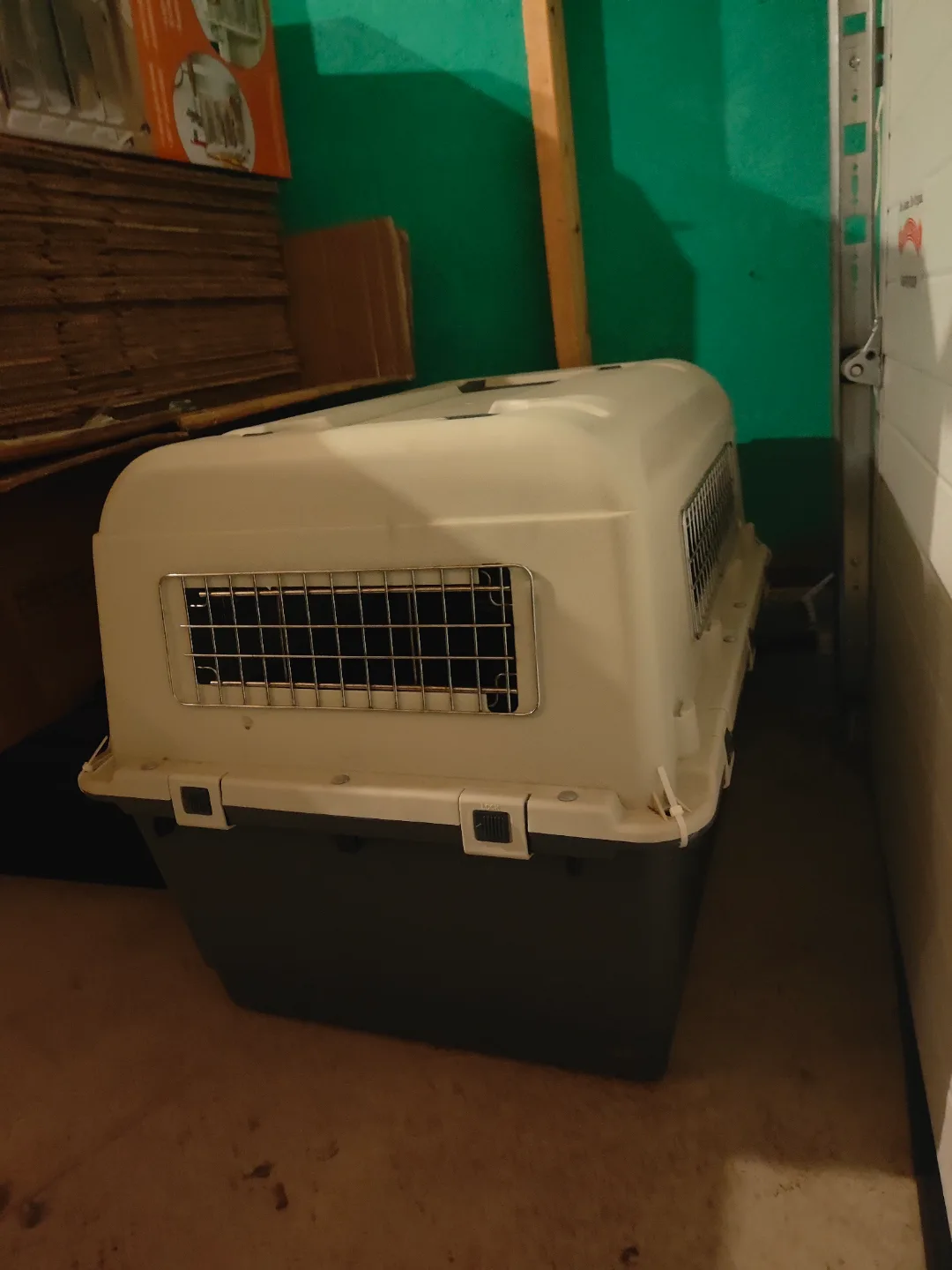 Pet Carrier Airline Approved Dog Cat Travel Crate image indicator(2)