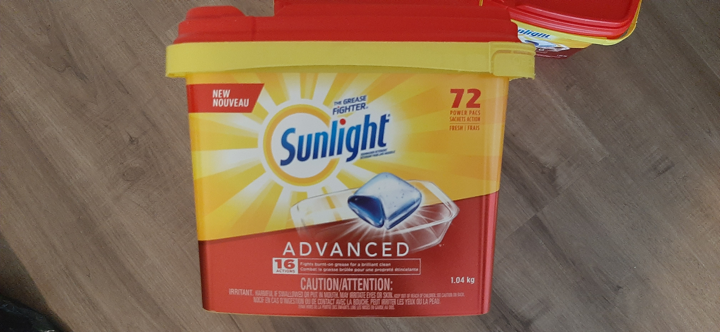 Sunlight Advanced Dishwasher Tabs Power Packs