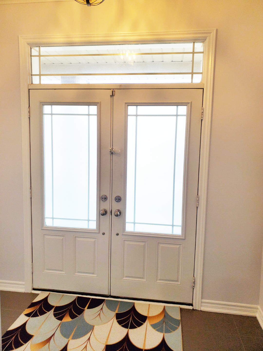 Double Exterior Doors with Transom Window - photo 2