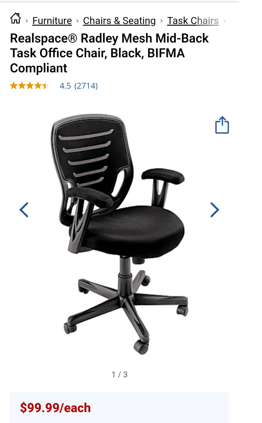 Office swivel chair and study desk - photo 2