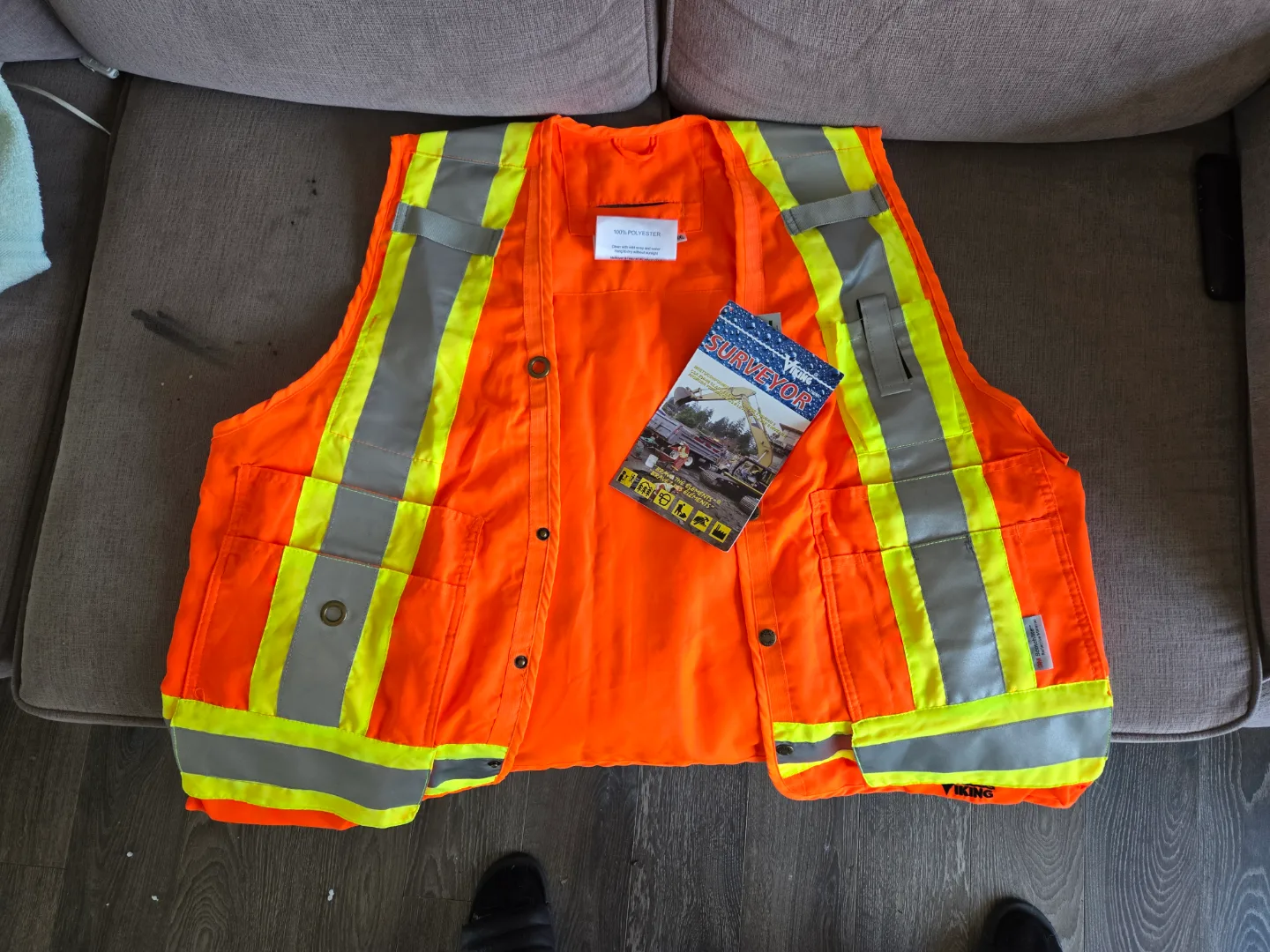 High-Visibility Safety Vest - Orange image indicator(2)