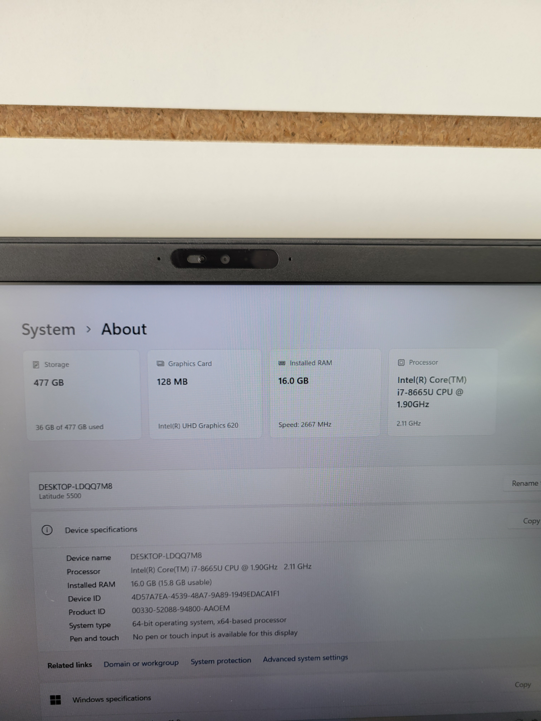 Dell Latitude 5500 Laptop - 16GB RAM, 477GB Storage - photo 4