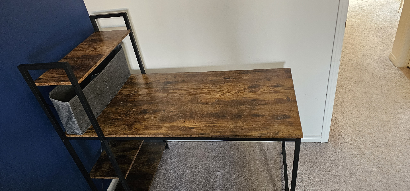 Computer Desk with Bookshelf - photo 2
