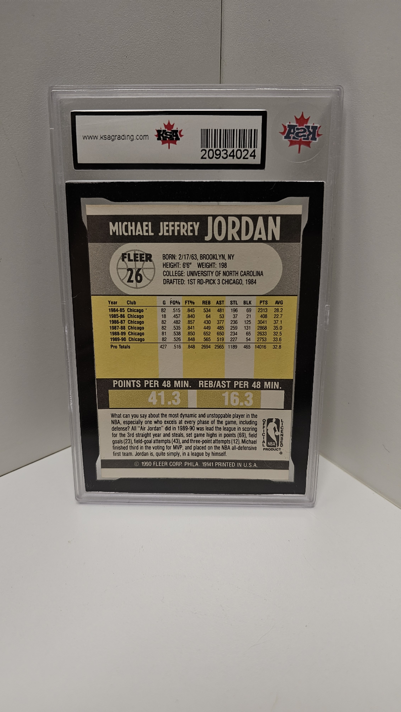 Michael Jordan Graded Card Lot - Fleer, NBA Hoops - photo 2