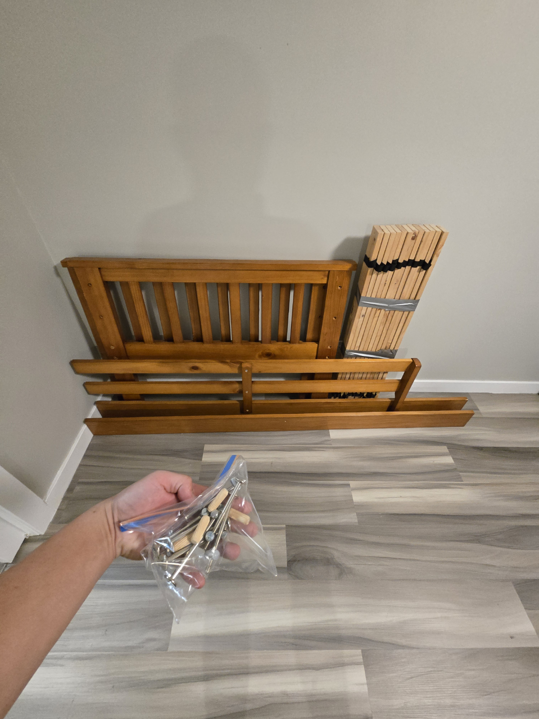 Disassembled Wooden SingleBed Frame - photo 2