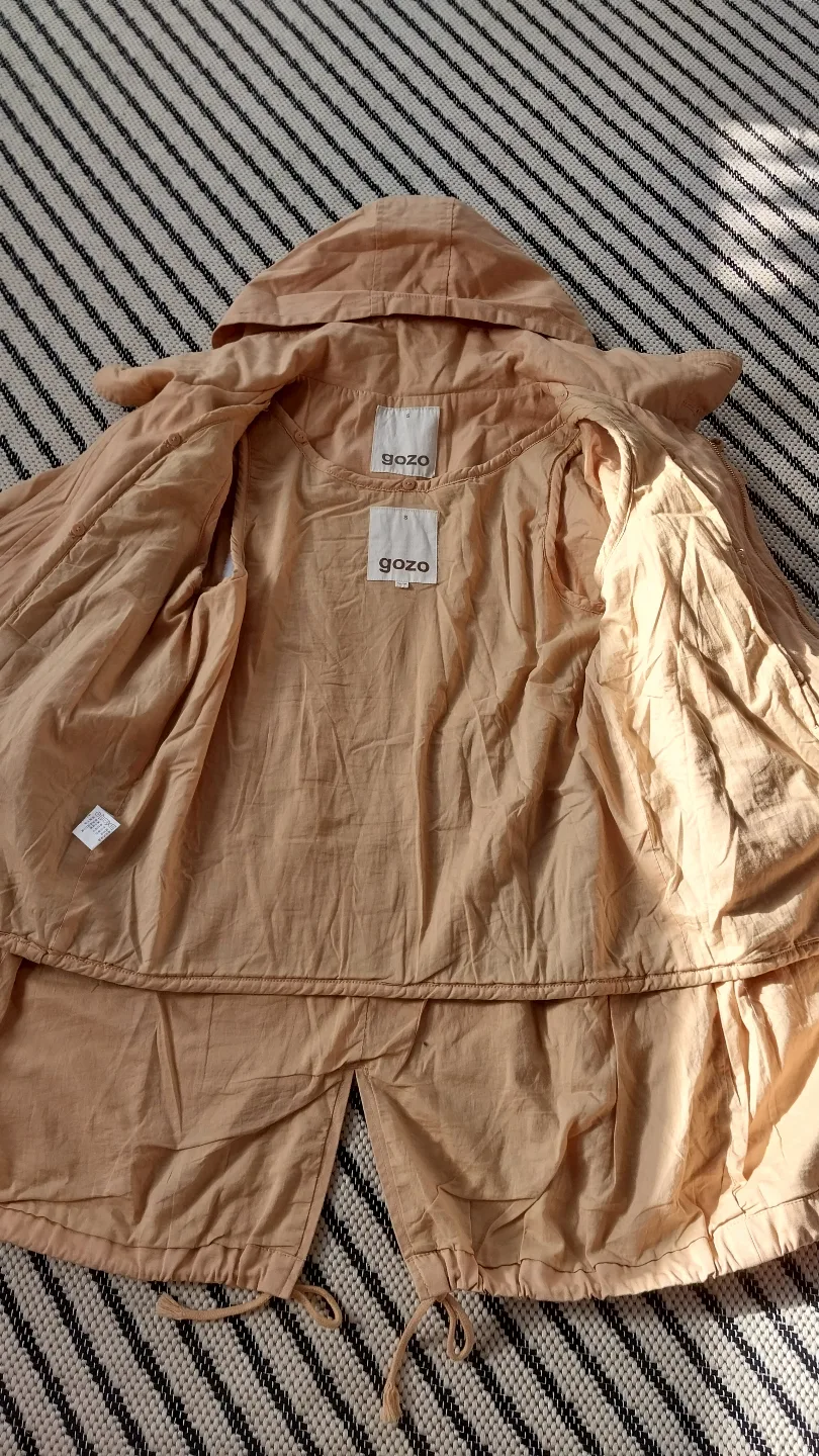 Gozo Beige Hooded Jacket image indicator(5)