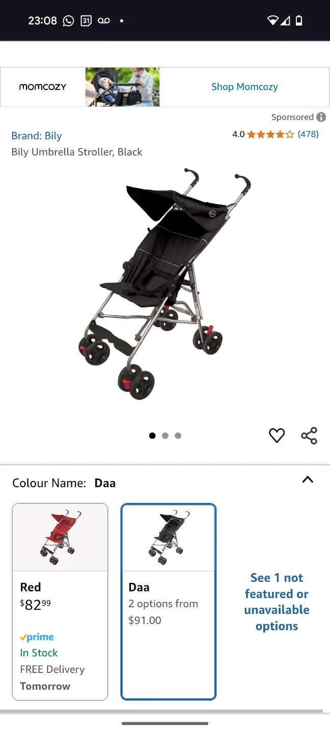 new Bily umbrella stroller thumbnail