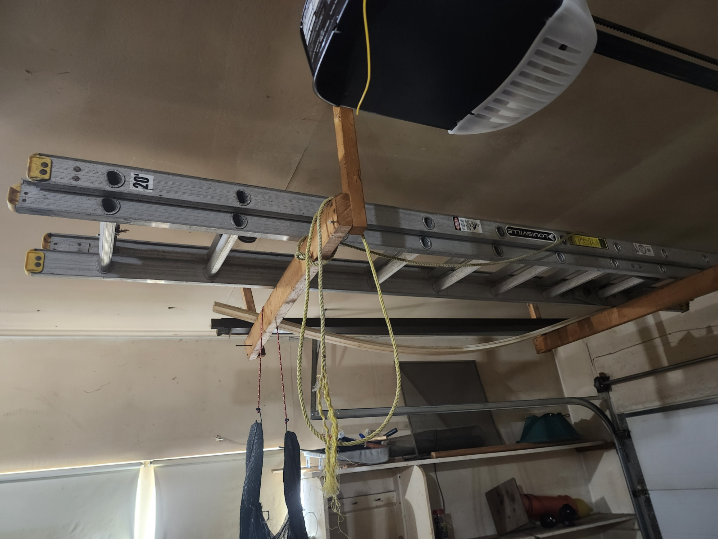 Aluminum Extension Ladder Rack & Two 20ft Ladders - photo 2