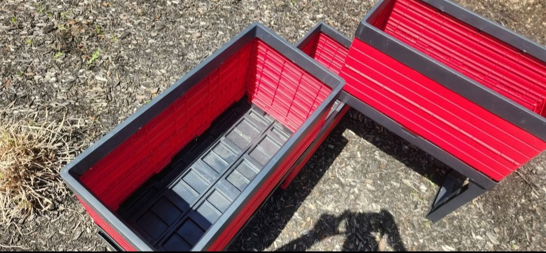 Botanica Modular Raised Garden Bed Planters - Red