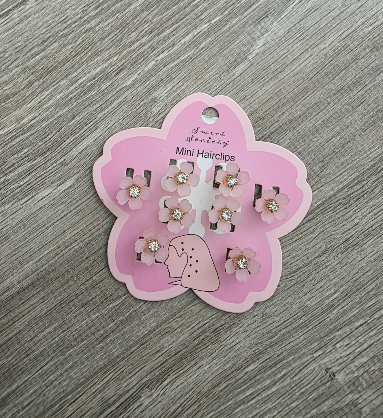 Mini Sakura Hair Clips - Pink Flower Hair Accessories thumbnail