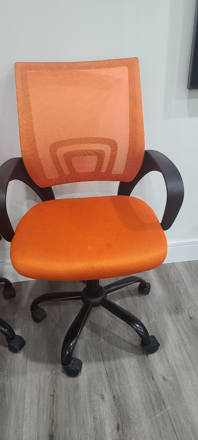 Orange Mesh Office Chair