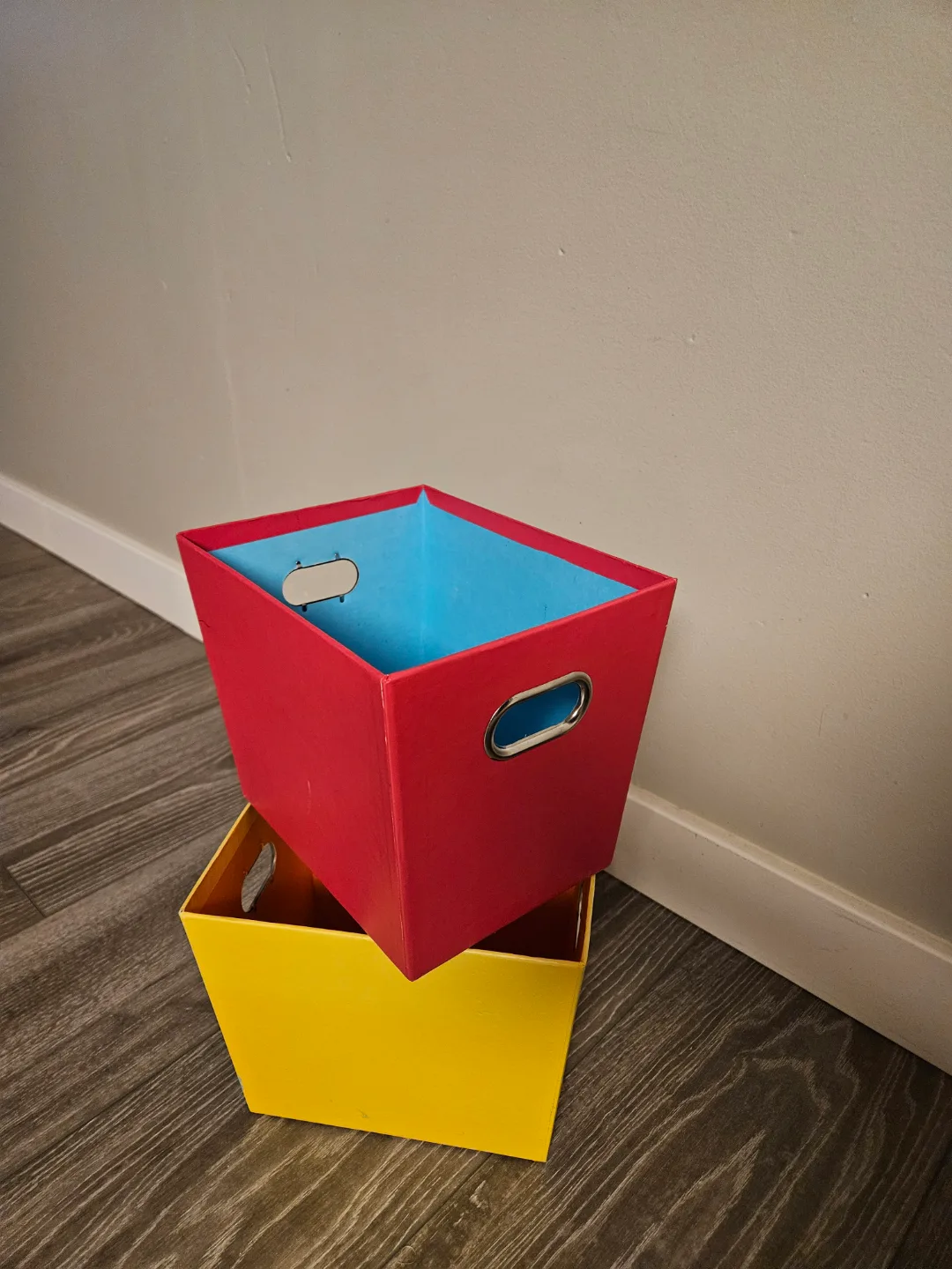 #freecycle Two colourful storage boxes thumbnail