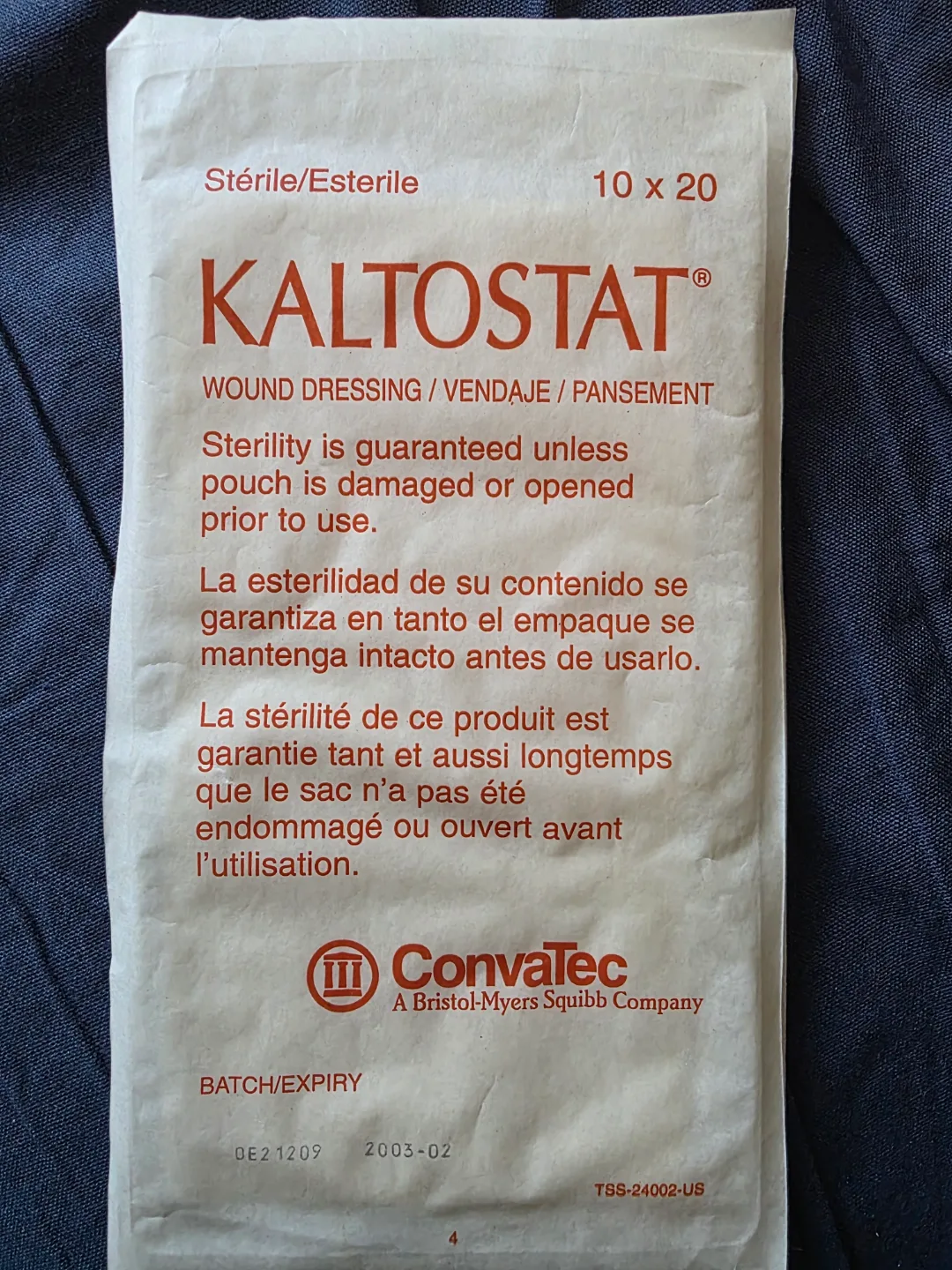 Sterile Wound Dressing 10x20 ConvaTec thumbnail