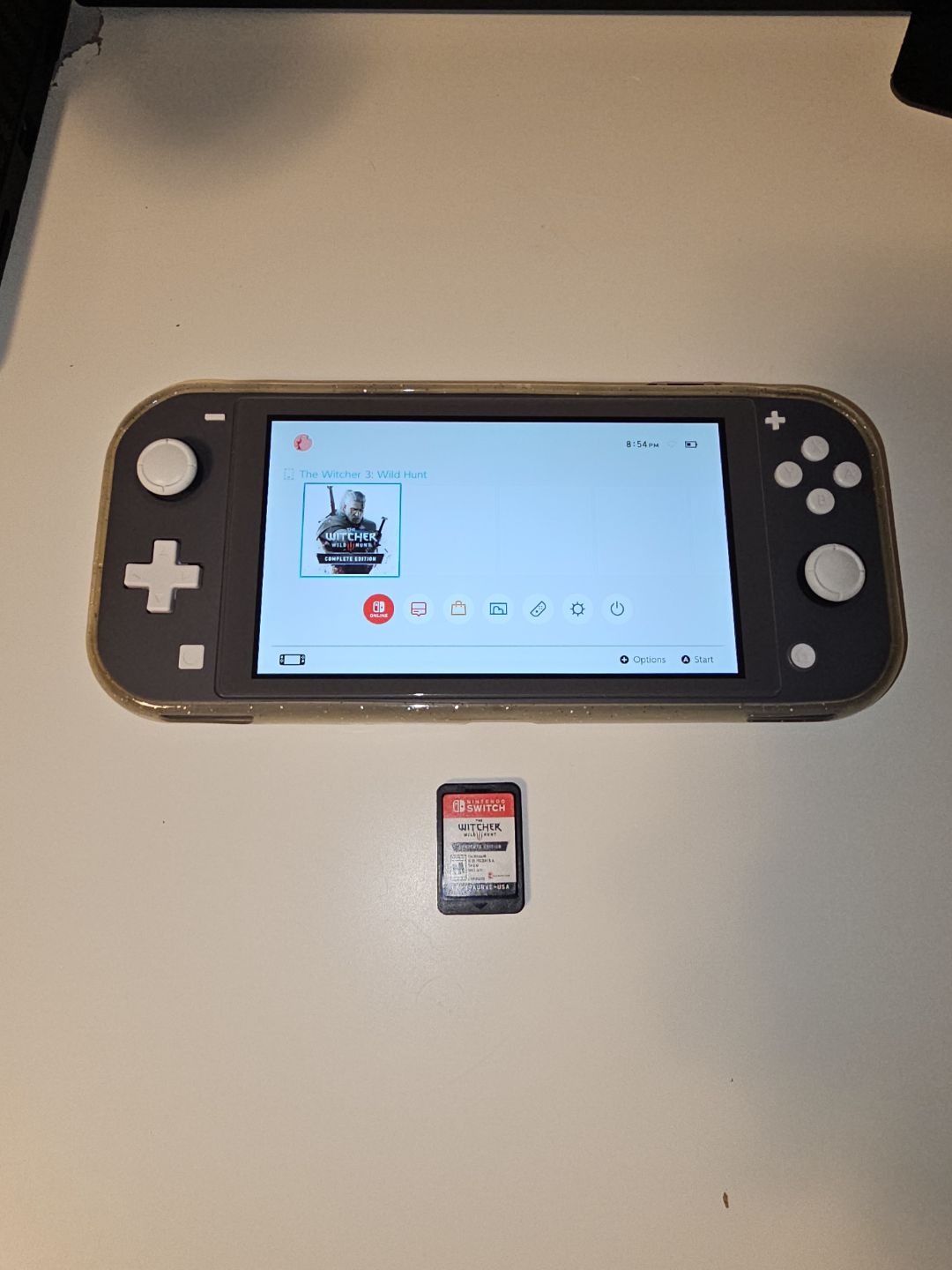 Nintendo Switch Lite Console with Case and Witcher 3 Game