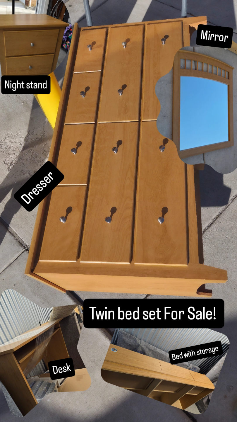 twin bedframe set