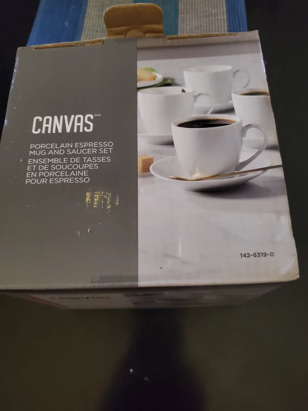 Canvas Porcelain Espresso Mug and Saucer Set thumbnail