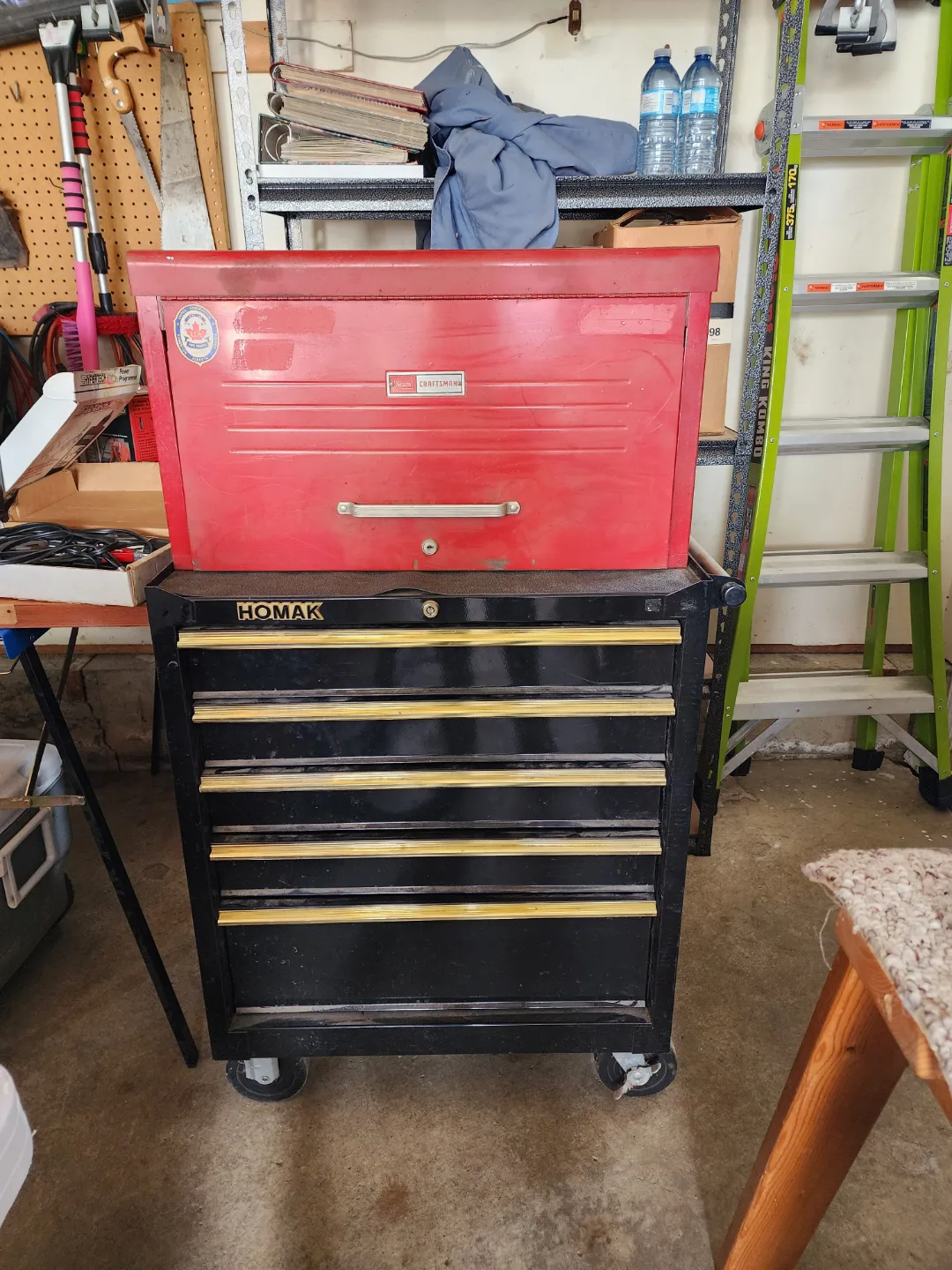 Homak Rolling Tool Cabinet with Top Chest thumbnail