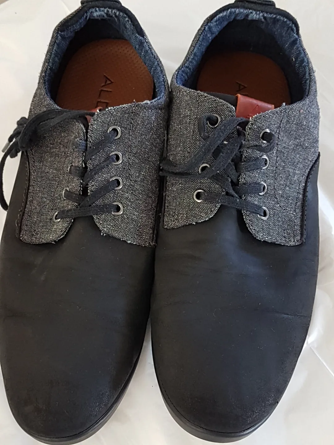 Men's Aldo Black and Grey Casual Shoes - Size 12 image indicator(3)
