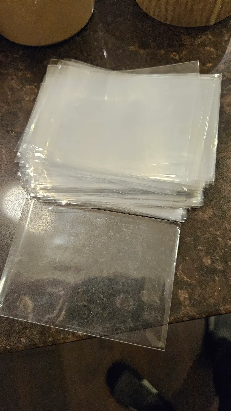 Clear Plastic card protectors thumbnail
